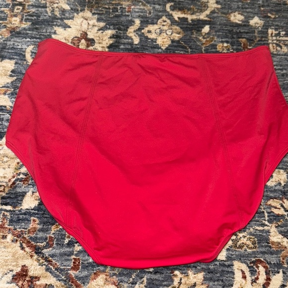 LIME RICKI Swimwear Women’s High-Waisted Swim Bottoms 2XL STYLE LR-637 RED - Picture 6 of 11